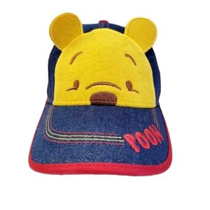The Wonderful World of Disney Denim Pooh Baseball Hat/Cap Toddler: 1 to 3 Years